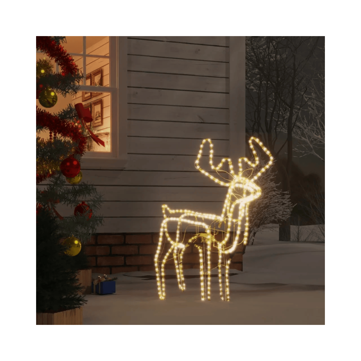 Reno navideño con luces LED, 100 cm