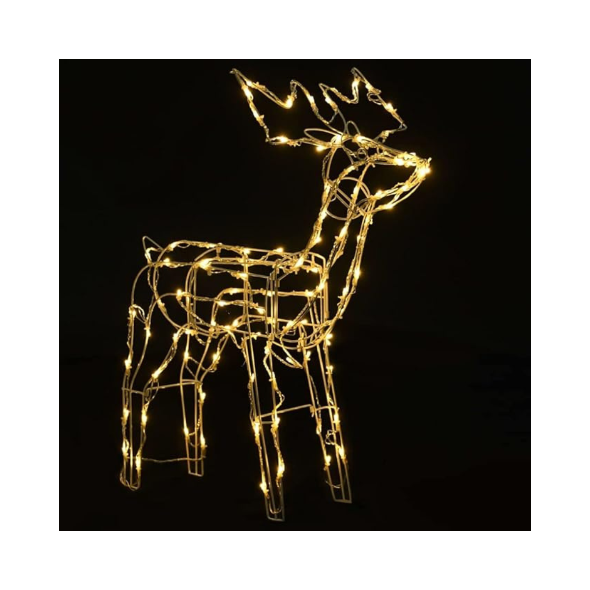 Reno navideño con luces LED, 100 cm