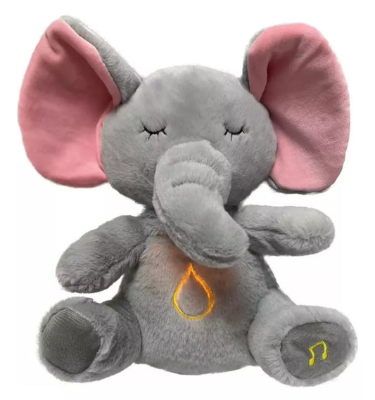 PELUCHE ELEFANTE RESPIRA BRILLA SUENA