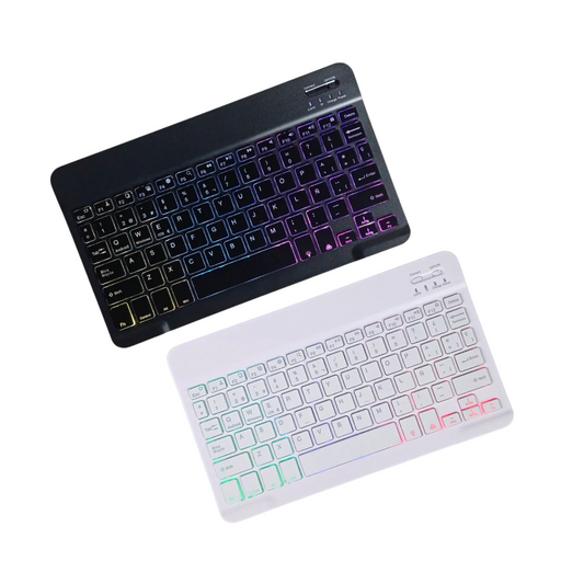 Teclado Bluetooth Ultra Slim con Retroiluminación LED RGB